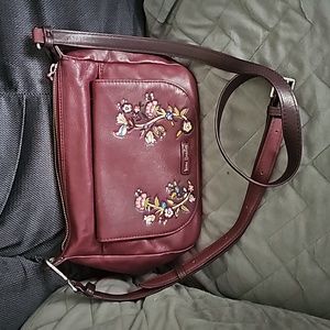 Vera Bradley leather cross body bag
